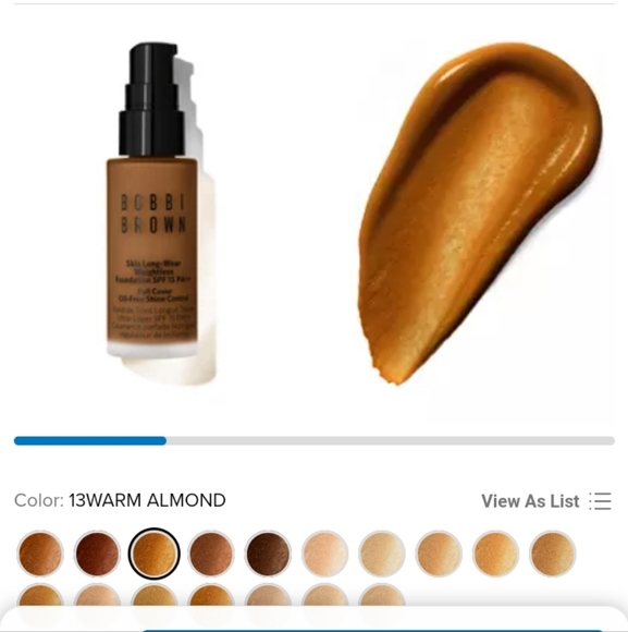 Bobbi Brown | Skin Long-Wear Fluid Powder Foundation | W-086 Warm Almond .44oz - Picture 7 of 7